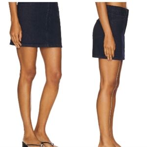 WeWoreWhat Mini Skirt Women's Large Indigo comfort denim skirt Dazzle 4